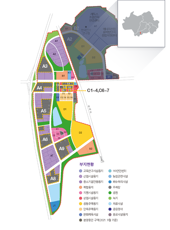 에너지밸리 일반산업단지 지도